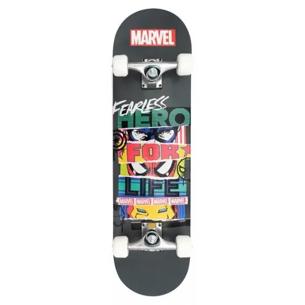 Disney MARVEL FEARLESS Skateboard, tmavo sivá, veľkosť