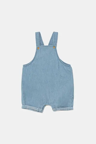 Dětské bavlněné lacláče United Colors of Benetton modrá barva, 4DHJAT01G