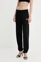 Bavlněné tepláky Diesel P-LACYN-OD dámské, černá barva, A19447.0BMBJ