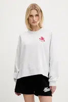 Mikina Hollister Co. dámská, šedá barva, melanžová, KI352-5148