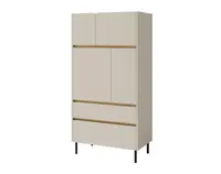 Vysoká komoda Lucky, pieskovo béžová/olejovaný dub%