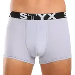 Styx Pánské boxerky sportovní guma světle šedé (G1062) S