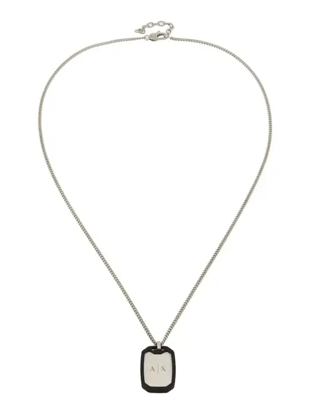 ARMANI EXCHANGE Retiazka  čierna / strieborná