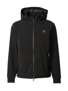 GUESS Prechodná bunda  čierna