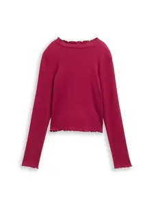 TOM TAILOR Tričko  merlotová