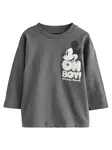 Next Tričko 'Mickey Mouse'  sivá / čierna / šedobiela