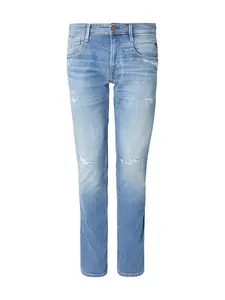 REPLAY Džínsy 'ANBASS'  modrá denim