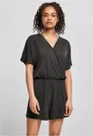 Women's short modal jumpsuit in black