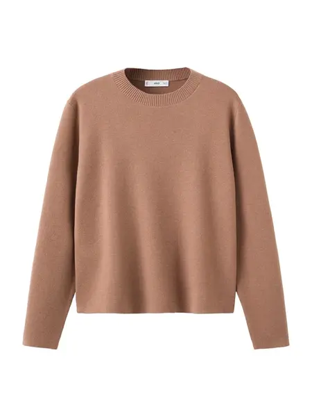 MANGO Sveter 'BRUNO'  svetlohnedá