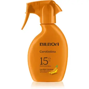 Bilboa Carotissima Trigger opaľovací sprej s betakaroténom SPF 15 250 ml