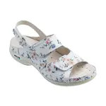 Nursing Care HELSINKI pracovní kožený pratelný sandál dámský květy WG9F1, 38