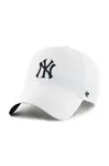Kšiltovka 47 brand MLB New York Yankees bílá barva, hladká, B-BRRRC17BBU-WH