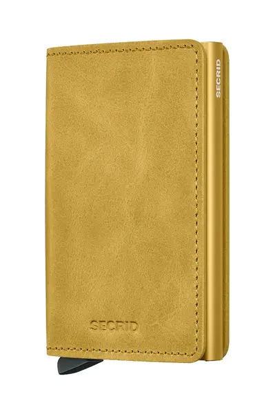 Kožená peněženka Secrid žlutá barva, SV-Yellow