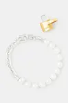 Stříbrný náramek AMBUSH Pearl Padlock Bracelet