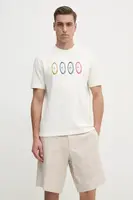 Bavlněné tričko PS Paul Smith béžová barva, s potiskem, M2R.965X.PP5015