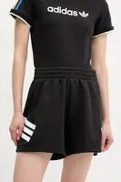 Kraťasy adidas Future Icons dámské, černá barva, s potiskem, high waist, JC5443