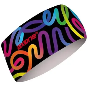 AXONE RAINBOW Dámská čelenka, černá, velikost