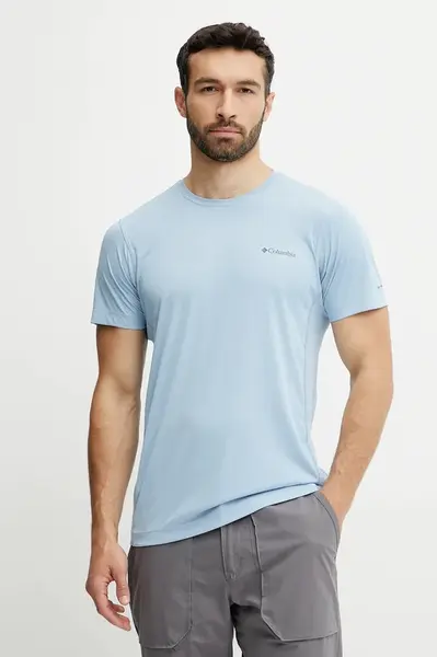 Sportovní tričko Columbia Zero Rules modrá barva, 2118501