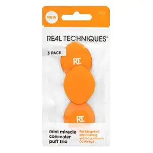 Real Techniques Mini Miracle Concealer Puff Trio hubka na make-up