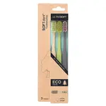 SOFTDENT ECO Zubná kefka ultrasoft 3 ks