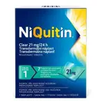 NIQUITIN Clear 21 mg/24 h 7 kusov