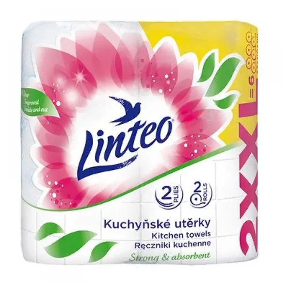 LINTEO Kuchynské utierky XXL 2-vrstvové 2x30 m