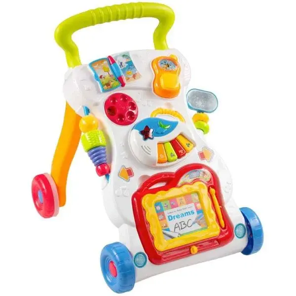 BABY MIX WALKER Detská hracia chodúľka, biela, veľkosť