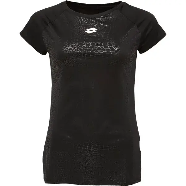 Lotto WORKOUT PURE TEE Dámske športové tričko, čierna, veľkosť