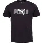 Puma ESSENTIALS LOGO LAB TEE Pánské triko, černá, velikost