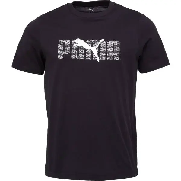 Puma ESSENTIALS LOGO LAB TEE Pánské triko, černá, velikost