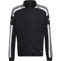 adidas SQUADRA 21 JACKET Chlapecká fotbalová mikina, černá, velikost