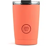 COOL BOTTLES TERMO 330 ML Nerezový termo hrnek, lososová, velikost 330 ML