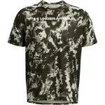 Under Armour TECH ABC CAMO Pánské tričko s krátkým rukávem, khaki, velikost M