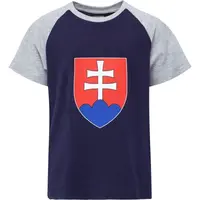 Kappa LOGO CAFY JR Dětské triko, tmavě modrá, velikost 14Y
