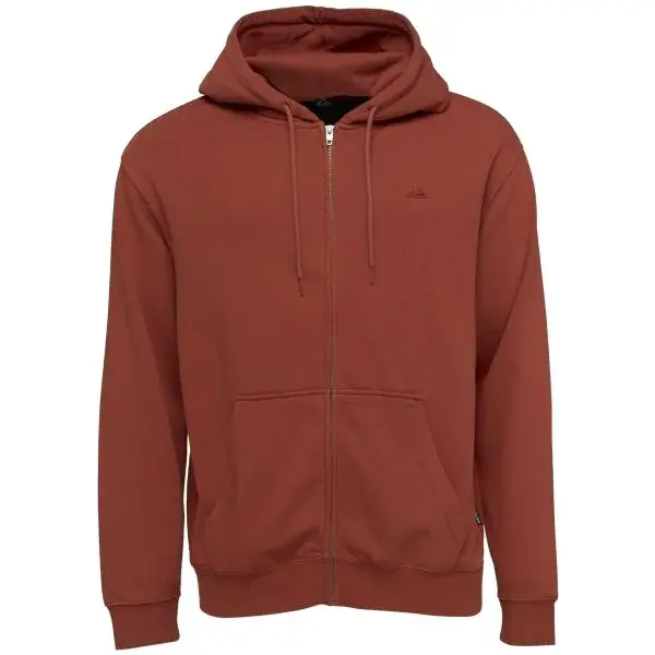 Quiksilver SALT WATER ZIP HOODIE Pánská mikina, hnědá, velikost