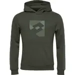 Lotto ATHLETICA SQUARE HOODIE Pánská mikina, tmavě zelená, velikost XXL