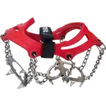 Runto NESMEK Protiskluzové návleky na boty s ocelovými hroty a stahováním na suchý zip, červená, velikost