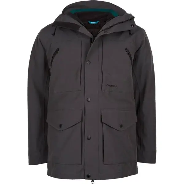 O'Neill JOURNEY 3 IN 1 Pánská zimní bunda, tmavě šedá, velikost
