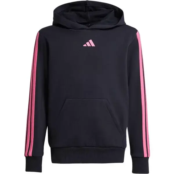 adidas ESSENTIALS 3- STRIPES Dětská mikina, černá, velikost