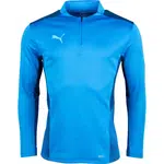 Puma TEAMCUP 1/4 ZIP TOP Pánská tréninková mikina, modrá, velikost