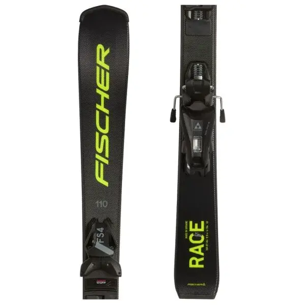 Fischer RC4 RACE JR+ FJ4 SLR Dětské sjezdové lyže, černá, velikost