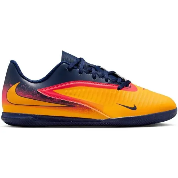 Nike PHANTOM 6 LOW CLUB IC ERLING HAALAND JR Juniorské sálové kopačky, oranžová, velikost 36.5