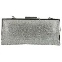 Dámska listová kabelka strieborná - Michelle Moon Pelagie