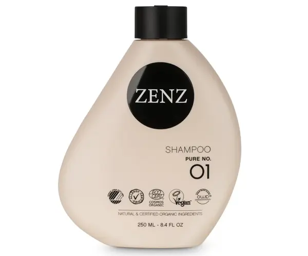 Jemný šampón pre všetky typy vlasov Zenz Shampoo Pure No. 01 - 250 ml + darček zadarmo