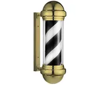 Svetelný pútač pre holičstvo Eurostil Professional - 70 cm, čierno-zlatý (09045/53) + darček zadarmo