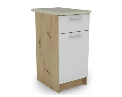 Dolná kuchynská skrinka Irma SSD40.82, dub artisan/biela%