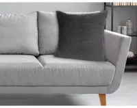 Dekoračný vankúš ZigZag 60x60 cm, antracit%