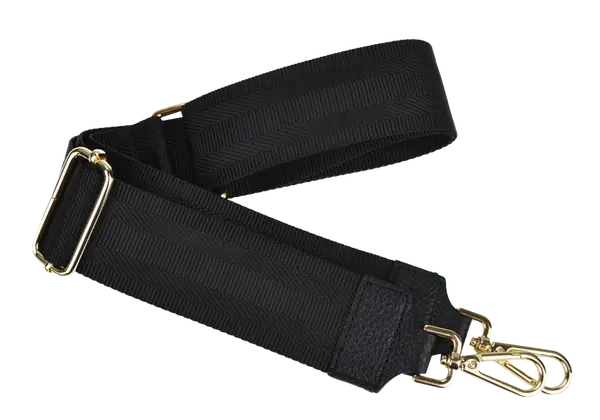 NovaKabelka.sk Látkový prídavný  popruh nero