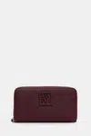 Peněženka Armani Exchange dámská, vínová barva, XW000361 AF11902