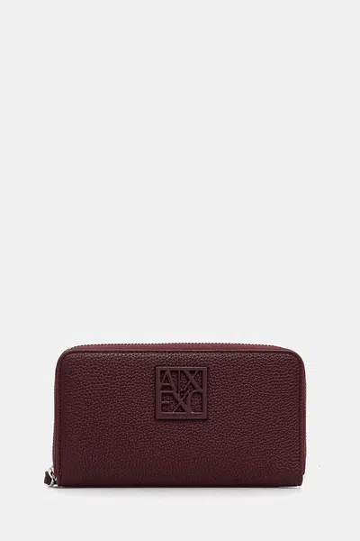 Peněženka Armani Exchange dámská, vínová barva, XW000361 AF11902